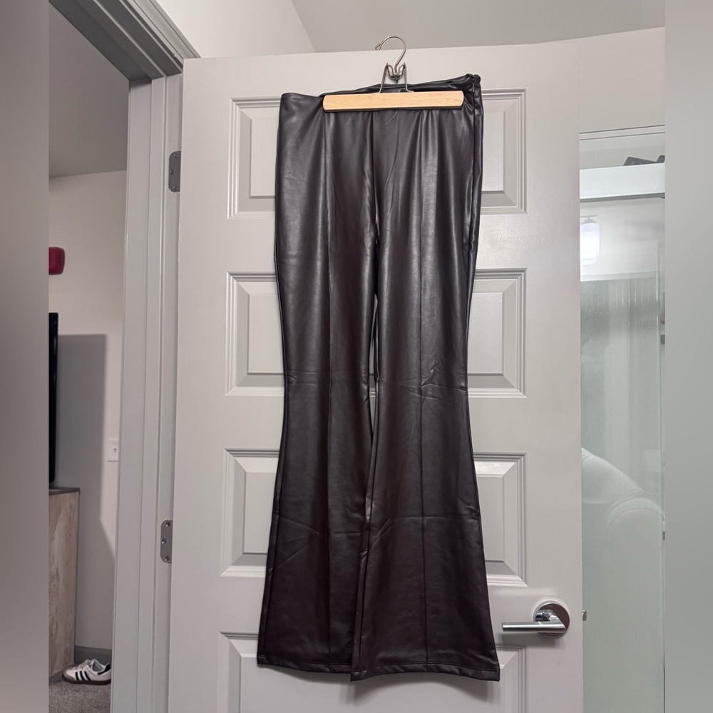 Forever 21 Dark Brown Faux Leather Pants